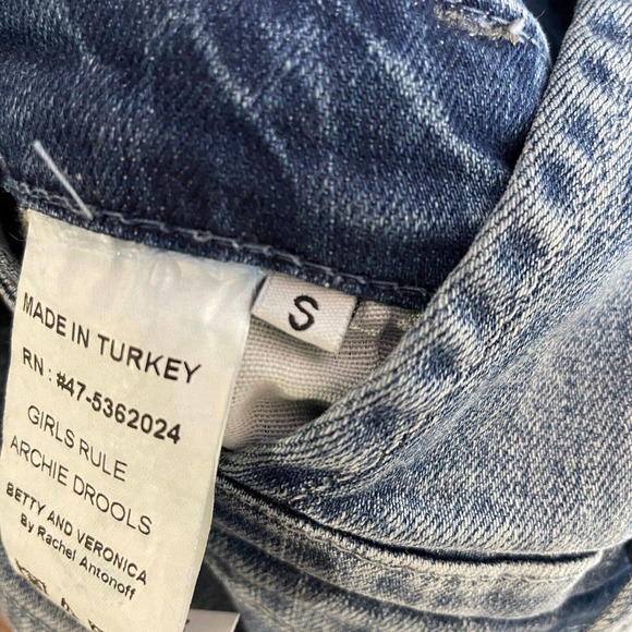 Rare Betty And Veronica By Rachel Antonoff Comic Strip Jean Overalls Size S - Picture 15 of 16